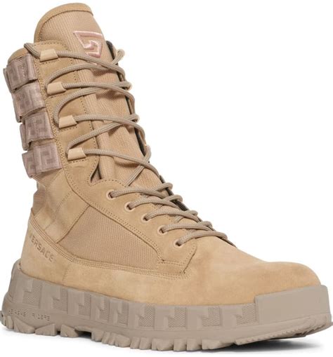 army versace boots|Versace military boots.